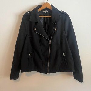 Black moto jacket